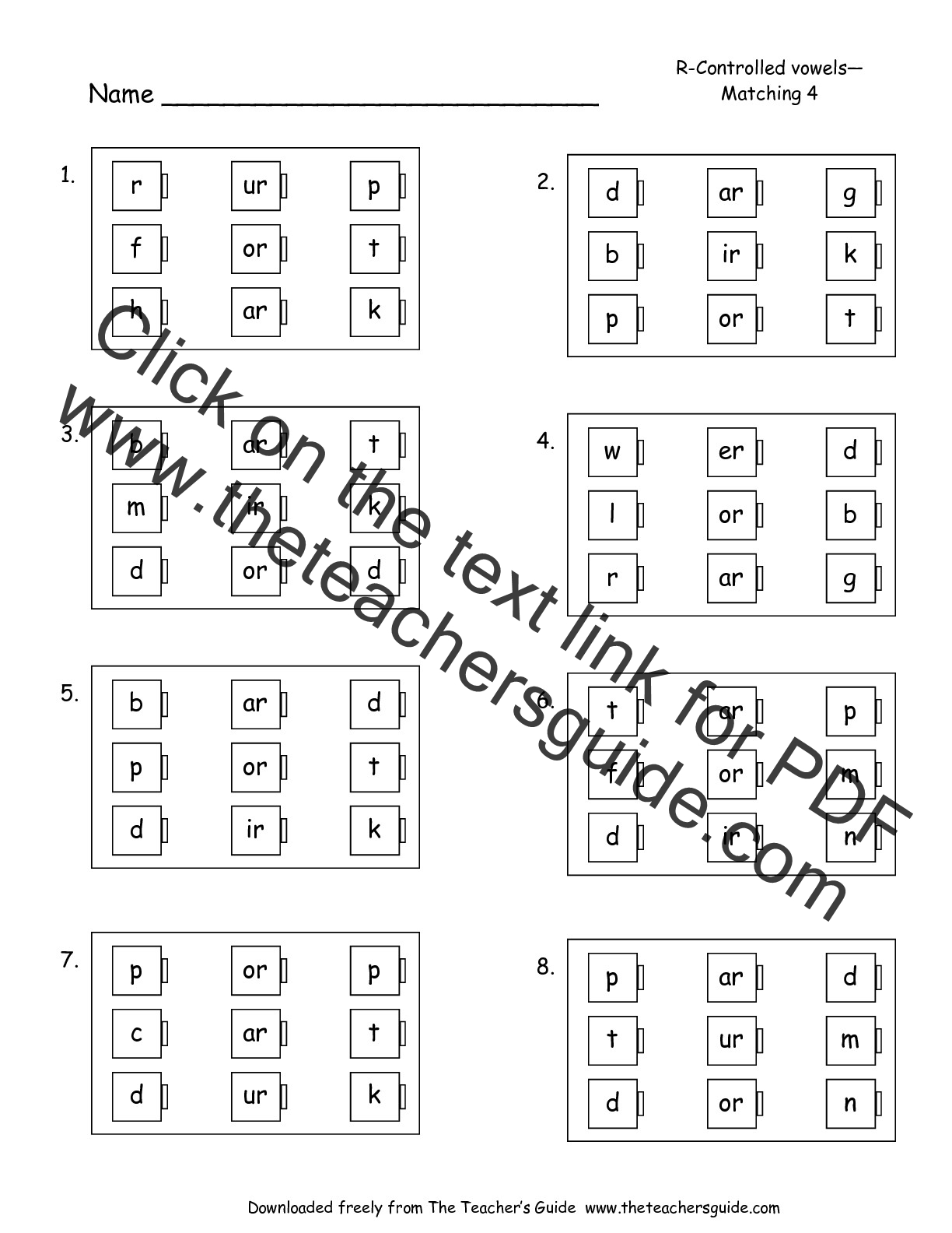 Free Phonics Printouts From The Teacher s Guide